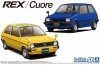 Aoshima 05787 1/20 MC#SP Subaru KM1 Rex / Daihatsu L55S Cuore '81